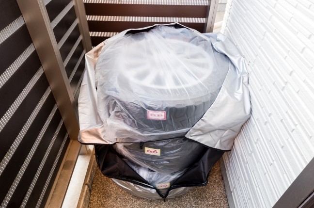 タイヤ&ホイール保管の様子